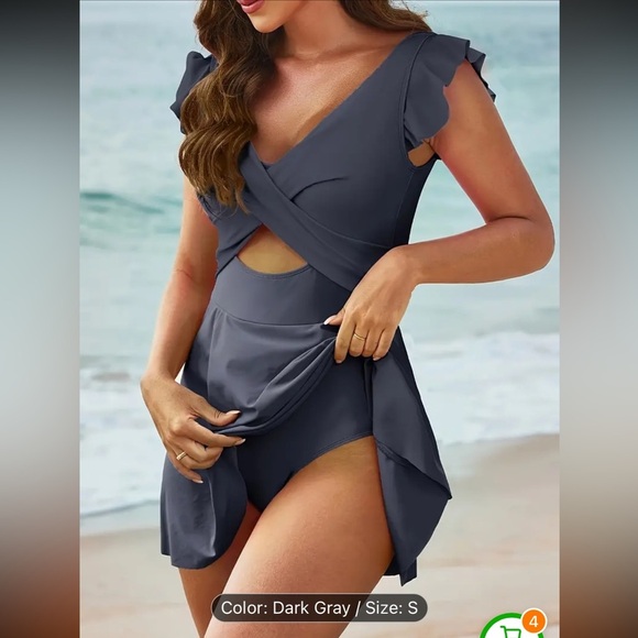 Swimsuit Dress Size Small Swimwear Beach Summer - Picture 5 of 10